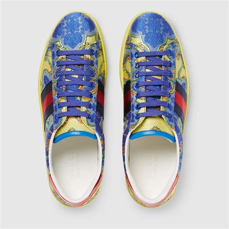 used gucci floral sneakers|Gucci ace floral print sneakers.